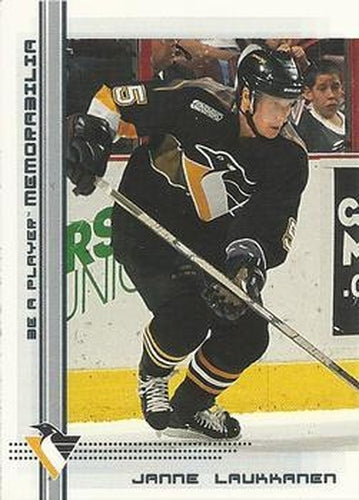 #141 Janne Laukkanen - Pittsburgh Penguins - 2000-01 Be a Player Memorabilia Hockey