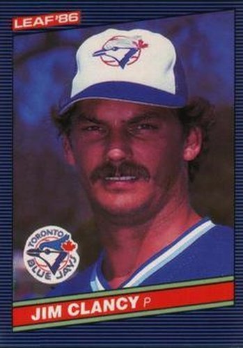 #141 Jim Clancy - Toronto Blue Jays - 1986 Leaf Baseball