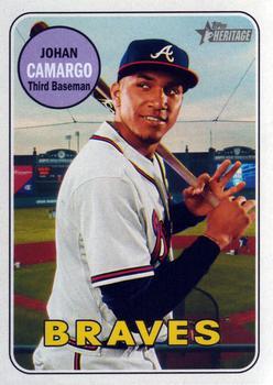 #141 Johan Camargo - Atlanta Braves - 2018 Topps Heritage Baseball