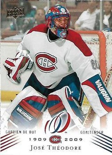 #141 Jose Theodore - Montreal Canadiens - 2008-09 Upper Deck Montreal Canadiens Centennial Hockey