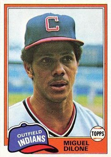 #141 Miguel Dilone - Cleveland Indians - 1981 Topps Baseball