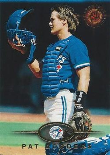#141 Pat Borders - Toronto Blue Jays - 1995 Stadium Club Baseball