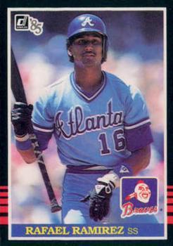 #141 Rafael Ramirez - Atlanta Braves - 1985 Donruss Baseball