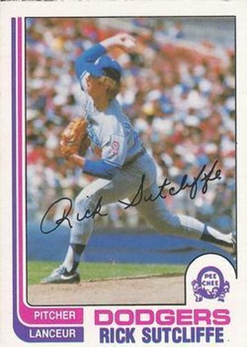 #141 Rick Sutcliffe - Los Angeles Dodgers - 1982 O-Pee-Chee Baseball
