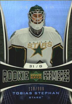 #141 Tobias Stephan - Dallas Stars - 2007-08 Upper Deck Trilogy Hockey