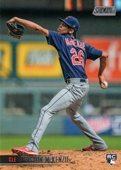 #141 Triston McKenzie - Cleveland Indians - 2021 Stadium Club Baseball