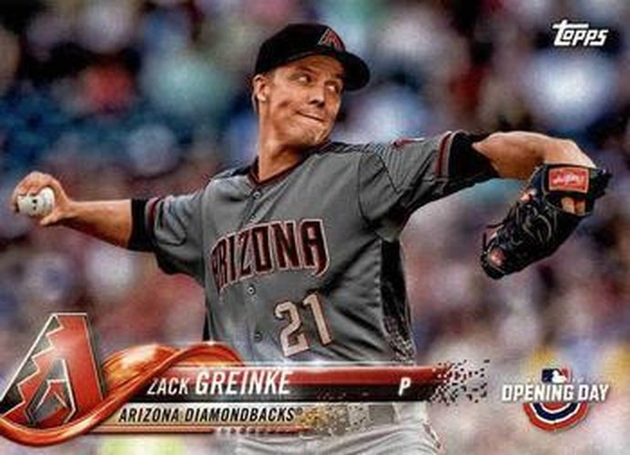#141 Zack Greinke - Arizona Diamondbacks - 2018 Topps Opening Day Baseball