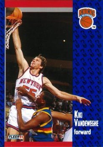 #141 Kiki Vandeweghe - New York Knicks - 1991-92 Fleer Basketball