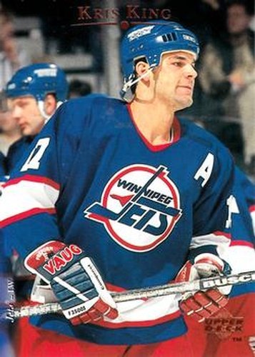 #141 Kris King - Winnipeg Jets - 1995-96 Upper Deck Hockey