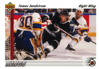 #141 Tomas Sandstrom - Los Angeles Kings - 1991-92 Upper Deck Hockey