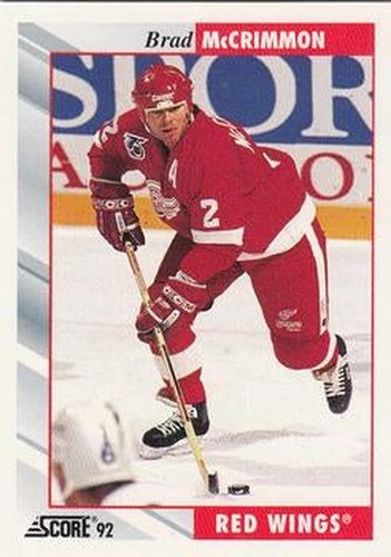 #141 Brad McCrimmon - Detroit Red Wings - 1992-93 Score USA Hockey