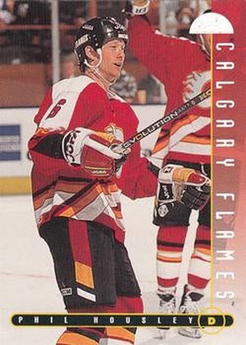 #141 Phil Housley - Calgary Flames - 1995-96 Leaf Hockey