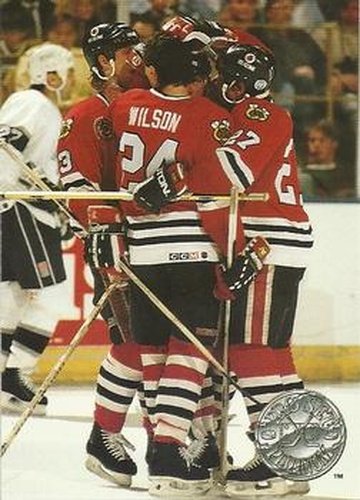 #141 Chicago Blackhawks - Chicago Blackhawks - 1991-92 Pro Set Platinum Hockey
