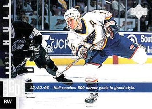 #141 Brett Hull - St. Louis Blues - 1997-98 Upper Deck Hockey