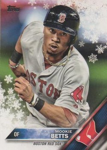 #HMW141 Mookie Betts - Boston Red Sox - 2016 Topps Holiday Baseball