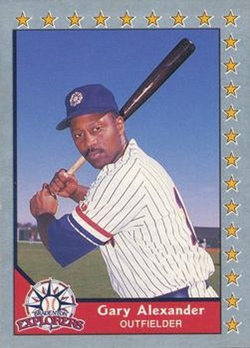 #141 Gary Alexander - Bradenton Explorers - 1990 Pacific Senior League Baseball