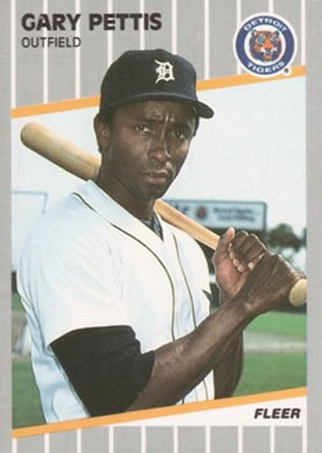 #141 Gary Pettis - Detroit Tigers - 1989 Fleer Baseball