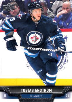 #142 Tobias Enstrom - Winnipeg Jets - 2013-14 Upper Deck Hockey