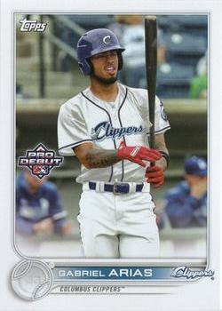 #PD-142 Gabriel Arias - Columbus Clippers - 2022 Topps Pro Debut Baseball