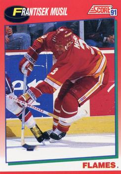 #142 Frank Musil - Calgary Flames - 1991-92 Score Canadian Hockey