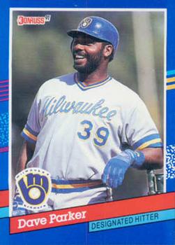 #142 Dave Parker - Milwaukee Brewers - 1991 Donruss Baseball
