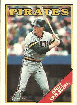 #142 Andy Van Slyke - Pittsburgh Pirates - 1988 O-Pee-Chee Baseball