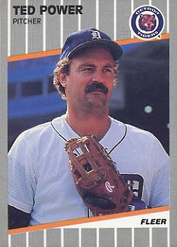 #142 Ted Power - Detroit Tigers - 1989 Fleer Baseball