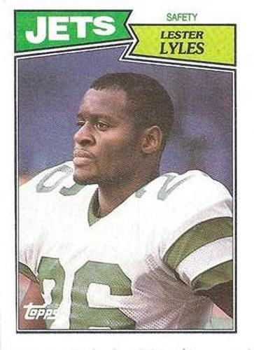 #142 Lester Lyles - New York Jets - 1987 Topps Football