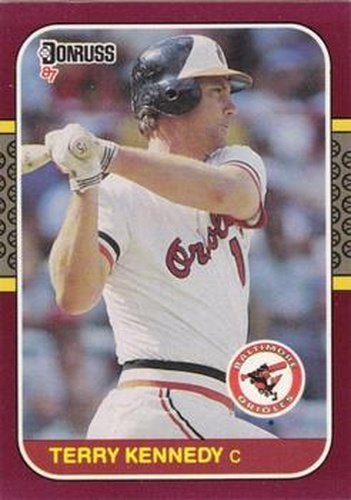 #142 Terry Kennedy - Baltimore Orioles - 1987 Donruss Opening Day Baseball