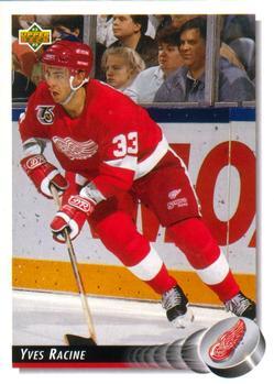 #142 Yves Racine - Detroit Red Wings - 1992-93 Upper Deck Hockey