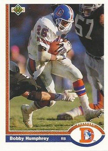 #142 Bobby Humphrey - Denver Broncos - 1991 Upper Deck Football