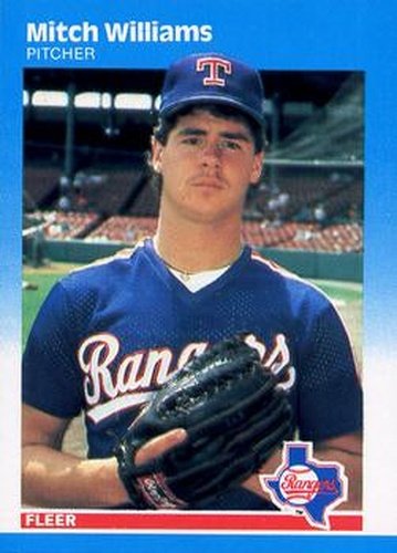 #142 Mitch Williams - Texas Rangers - 1987 Fleer Baseball
