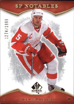 #142 Nicklas Lidstrom - Detroit Red Wings - 2007-08 SP Authentic Hockey
