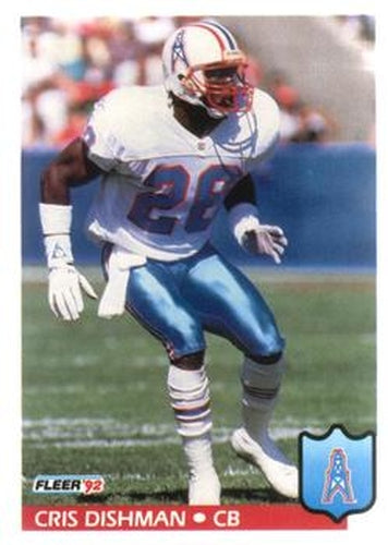 #142 Cris Dishman - Houston Oilers - 1992 Fleer Football