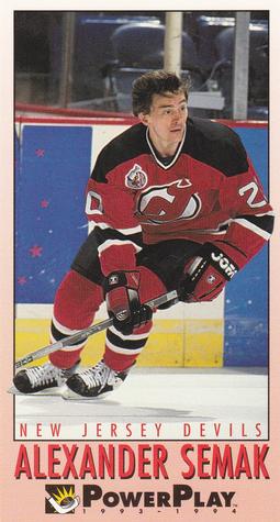 #142 Alexander Semak - New Jersey Devils - 1993-94 Fleer PowerPlay Hockey