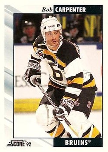 #142 Bob Carpenter - Boston Bruins - 1992-93 Score USA Hockey