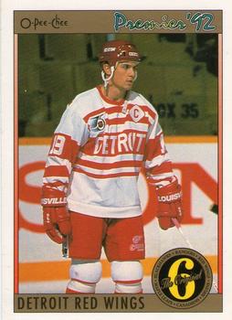 #142 Steve Yzerman - Detroit Red Wings - 1991-92 O-Pee-Chee Premier Hockey