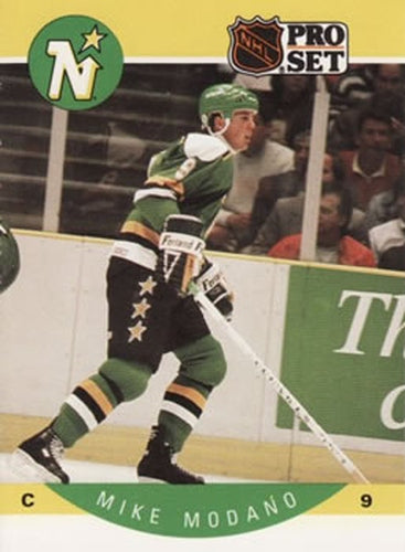 #142 Mike Modano - Minnesota North Stars - 1990-91 Pro Set Hockey