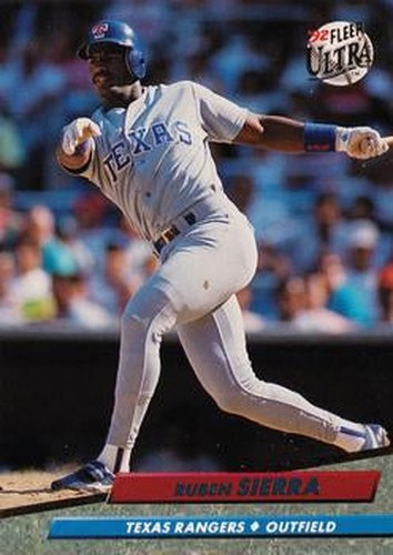 #142 Ruben Sierra - Texas Rangers - 1992 Ultra Baseball