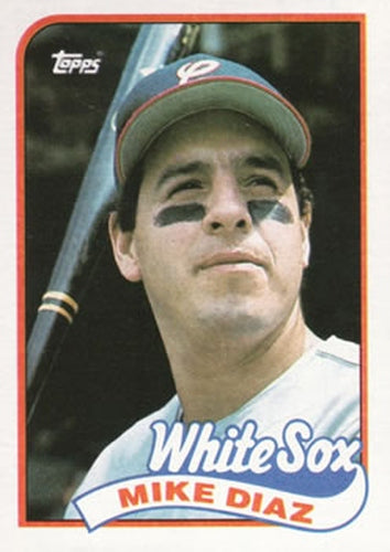 #142 Mike Diaz - Chicago White Sox - 1989 Topps Baseball