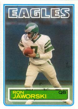 #142 Ron Jaworski - Philadelphia Eagles - 1983 Topps Football