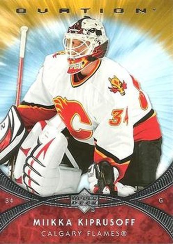 #142 Miikka Kiprusoff - Miikka Kiprusoff - 2007-08 Upper Deck Ovation Hockey