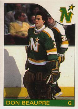 #142 Don Beaupre - Minnesota North Stars - 1985-86 O-Pee-Chee Hockey
