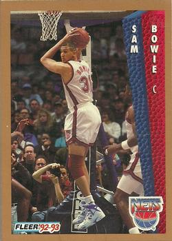 #142 Sam Bowie - New Jersey Nets - 1992-93 Fleer Basketball