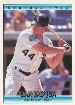 #142 Dan Pasqua - Chicago White Sox - 1992 Donruss Baseball