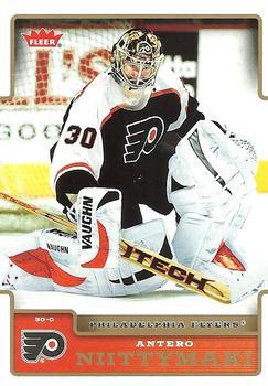 #142 Antero Niittymaki - Philadelphia Flyers - 2006-07 Fleer Hockey