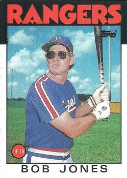 #142 Bob Jones - Texas Rangers - 1986 Topps Baseball
