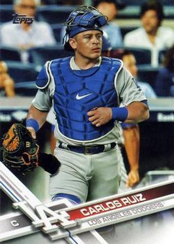 #142 Carlos Ruiz - Los Angeles Dodgers - 2017 Topps Baseball