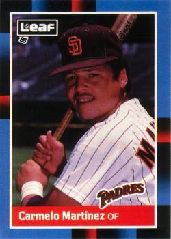 #142 Carmelo Martinez - San Diego Padres - 1988 Leaf Baseball