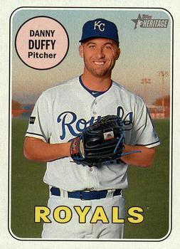 #142 Danny Duffy - Kansas City Royals - 2018 Topps Heritage Baseball